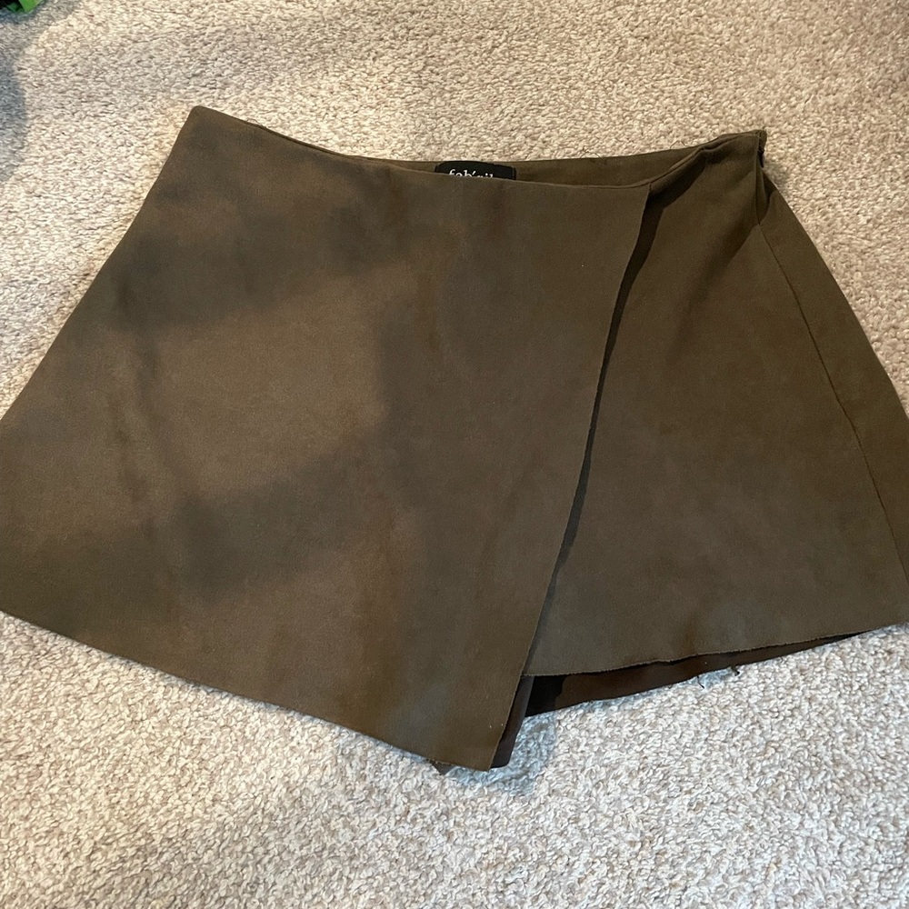 Suede Skort - image 1